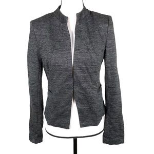 Halogen Dark Gray Open Knit Blazer